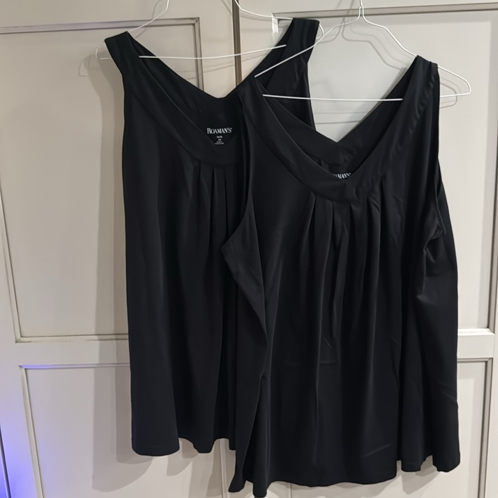 Roamans woman’s tops 4X set of two